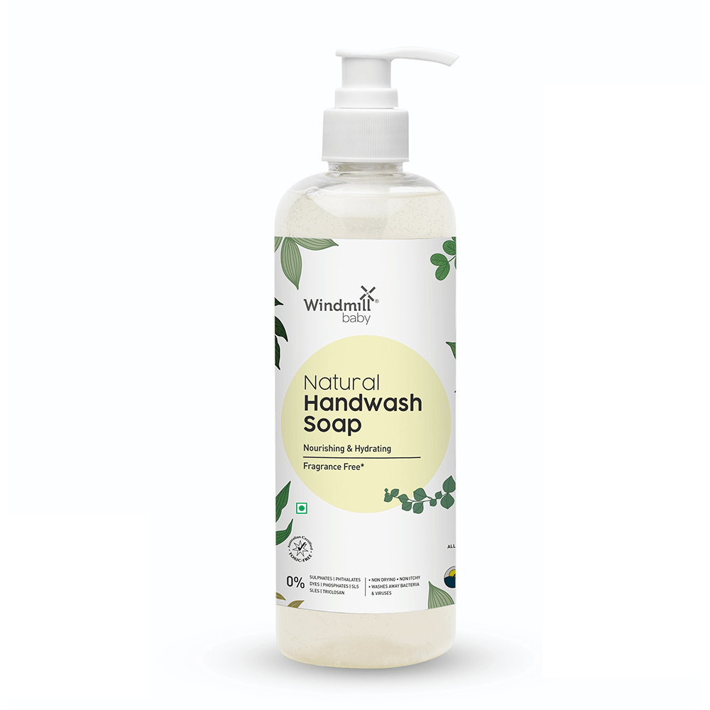 Natural Handwash Liquid Soap Fragrance Free - Windmill Baby